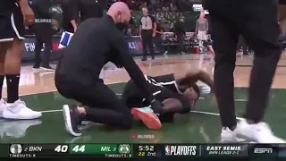 Kyrie Irving Breaks Giannis brother ankles then Breaks❗️his Own Ankle😱