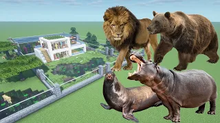 How To Make a Seal, Lion, Hippo, and Bear Farm in Minecraft PE