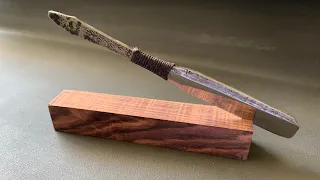 Antique straight razor restoration hand forged Japanese steel