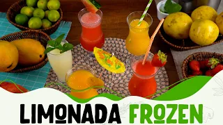 4 Limonadas frozen | Maracuyá, fresa, sandia y mango frozen | Paso a paso