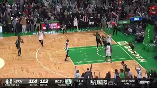 Jayson Tatum hits this insane circus layup to game winner In Game 1 vs The Brooklyn Nets 🤯🤯🤯