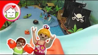 Playmobil Film deutsch - Riesenrutsche im Piraten Wasserpark - Familie Hauser Kinder Spielzeug Film