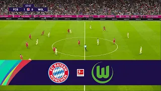 Bayern Munchen vs Wolfsburg - eFootball PES 2021 Gameplay