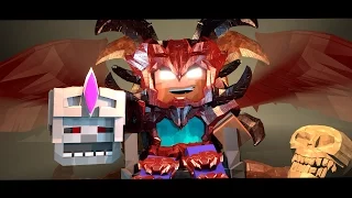 Supernatural Mobs: Skeleton King vs Herobrine! (Minecraft Animation)