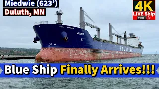 ⚓️Blue Ship Finally Arrives! Miedwie in Duluth, MN
