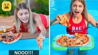 FUNNY POOL HACKS & GAMES! More Summer DIY Life Hacks