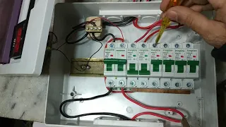 How to make circuit breaker single phase DP | with wire connection