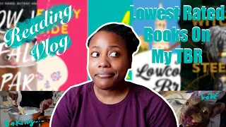 READING VLOG: Reading The Lowest Rated Books On My TBR ft bébé & baking [CC]