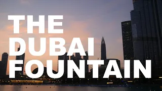 The Dubai Fountain 4К. Фонтан Дубай.  Эмираты. ОАЭ.