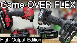 MILWAUKEE High Output vs FLEX 24-VOLT FLEXED IN THEIR PLACE! (You ASKED for THIS)