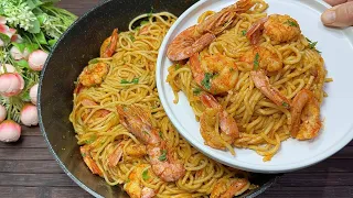 Γαριδομακαρινάδα Σπέσιαλ💯η καλύτερη συνταγή με όλα τα μυστικά👌η απόλυτη γεύση shrimps spaghetti🧿