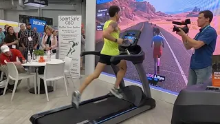 Anthony Famiglietti's 3 55 Treadmill Mile on Zwift