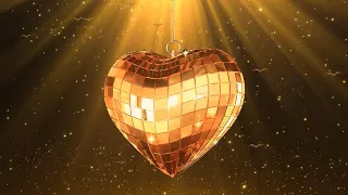 Футаж - Фон💛 Золотое сердце 💛 Background Golden Heart