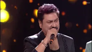 Kumar Sanu singing Bade Aache Lagte Hai live | Amit Kumar | Sonu Nigam | Kaushiki | Super Singer