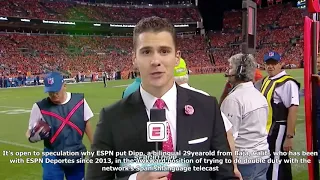 Espn sideline reporter sergio dipp steals the show in his 'mnf' debut