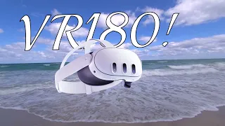 #VR180 Windy Waves and Seagulls at Hollywood Beach! 6K VR Video!