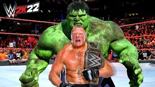 Brock Lesnar vs. Hulk (WWE 2K22)