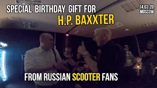 Birthday gift for H.P. Baxxter from Russian Posse (Adrenaline Stadium, Moscow, 14.03.20.)