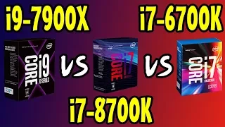 i9-7900X Vs i7-8700K Vs i7-6700K Benchmarks! [4K]