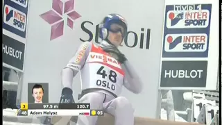 Adam Małysz  MŚ Oslo 2011 - 2 seria 102 m