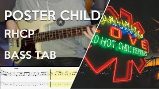 Red Hot Chili Peppers - Poster Child // Bass Cover // Play Along Tabs and Notation