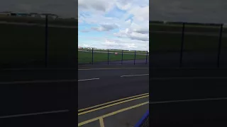 Airbus A300 - 600ST Beluga taking off from Hawarden airport