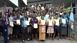 Fijian Minister for Employment farewells 127 selected Fijian workers under the PALM Scheme