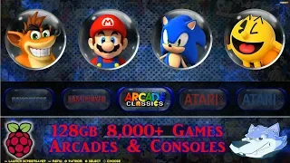 128gb Arcade Classics & Retro Consoles All In One - Retropie Pi 3