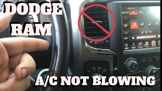 Dodge Ram A/C not blowing