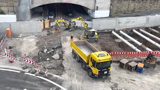 S-Bahn Tunnelbau Wolframstraße beginnt | 14.9.2021 | #s21 #stuttgart21