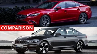 2017 BMW 5 Series Vs 2017 Mazda 6 Comparison - Interior & Exterior & Test Drive