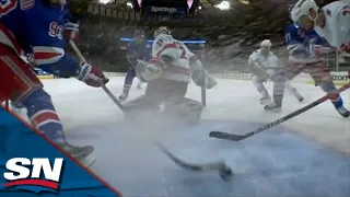 Mika Zibanejad Scores By Cleaning Up Rebound Created From Ryan Lindgren Shot