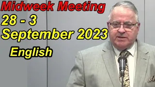 Midweek Meeting 2023 for this week September 4-10