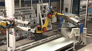 Playing with my robot - MG automatic system with 2 roll machine