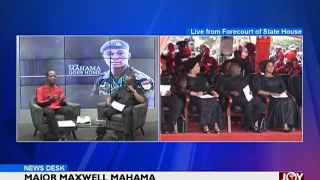Funeral Service - State Burial for Major Mahama on Joy News (9-6-17)