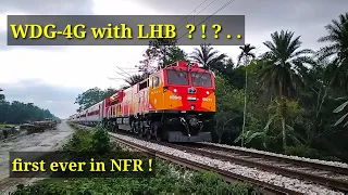 WDG-4G with LHB Rake | New LHB rake for Train