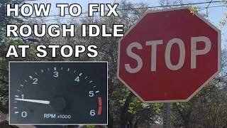 Car Rough Idle / Stalls at Stop Signs - How to Fix Jumping, Stalling, Idling at Stops