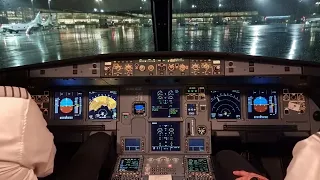 Airbus A320NEO Cockpit Takeoff from Oslo Gardermoen