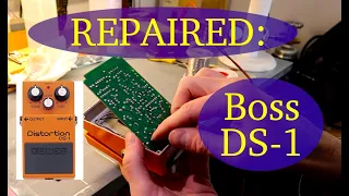Pedal Repair 101: Boss-DS1 with blown resistor. Easy fix!