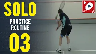 Squash Drills: Solo Practice Routine 03 - The Corner Informer: Improve your Swing Adaptability