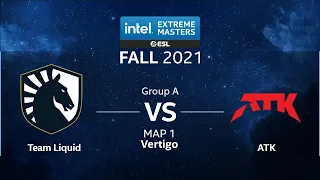 CS:GO - Team Liquid vs. ATK [Vertigo] Map 1 - IEM Fall 2021 - Group A - NA