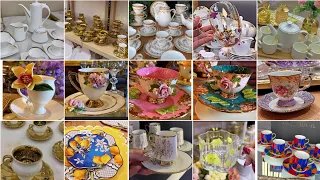 stylish Teacups design Fancy Tea Cups and Tea sets design#kitchenitems#crockry#vlog #viral#trending