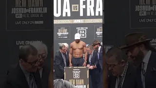 Anthony Joshua v Jermaine Franklin: Weigh-In | London