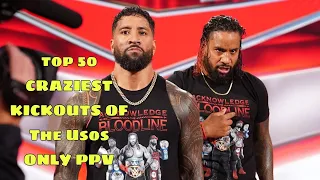 TOP 50 Craziest Kickouts of The Usos Only PPV _HD