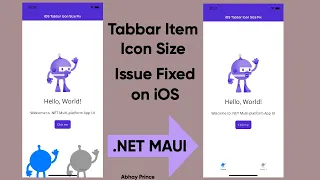 How to Fix Tabbar Icon Size Issue on iOS .NET MAUI (Issue Fixed)