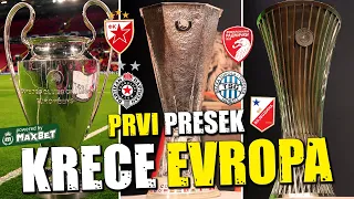 ZVEZDA PARTIZAN TSC VOJVODINA RADNICKI DOBILI RIVALE - LIGA SAMPIONA LIGA EVROPE LIGA KONFERENCIJA