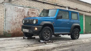 Как гребет Suzuki Jimny - блокировок нет!