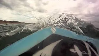 Go Pro HD surfing at clifton beach Tassie