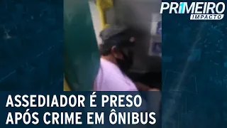 Mulher sofre abuso  e confronta assediador em ônibus no RJ | Primeiro Impacto (28/09/21)