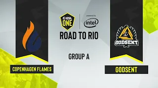 CS:GO - Copenhagen Flames vs. GODSENT [Nuke] Map 3 - ESL One: Road to Rio - Group A - EU